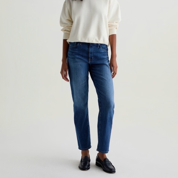 AG Adriano Goldschmied Ex-Boyfriend Slouchy Slim Jeans Blue Size 30 Faded - Picture 2 of 11